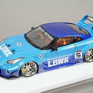 メイクアップ / アイドロン 1/43 AXELLWORKS LB-Silhouette WORKS GT 日産 35GT-RR Azzurro Pearl / Loddellia Blue 限定35台 LB012HT5の画像1