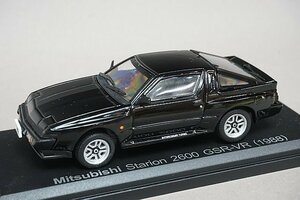 hachette アシェット 1/43 MITSUBISHI 三菱 スタリオン 2600 GSR-VR 1988 ブラック 国産名車コレクション ※外箱等欠品