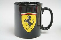 Ferrari フェラーリ シールド マグカップ ブラック / タオル レッド 2点セット_画像7