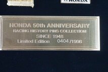 HONDA ホンダ 50th アニバーサリー レーシング ヒストリー ピンズ コレクション SINCE 1948 リミテッドエディション_画像5