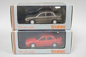 Trofeu トロフュー 1/43 Mitsubishi 三菱 ギャラン GTI 16V ロードカー レッド / ブラウン 2点セット