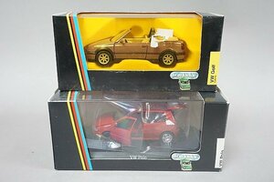 SCHABAK シャバック 1/43 VW フォルクスワーゲン Polo ポロ レッド / Golf ゴルフ カブリオレ 2点セット ※パーツ破損有り