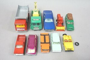  Matchbox king-size кран грузовик общая длина примерно 12cm / Ford pick up общая длина примерно 7.5cm и т.п. 10 позиций комплект * утиль 