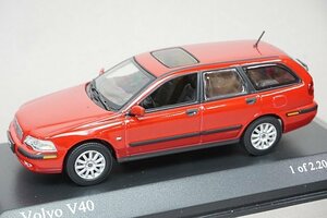 ミニチャンプス PMA 1/43 Volvo ボルボ V40 2000 レッド 430171110