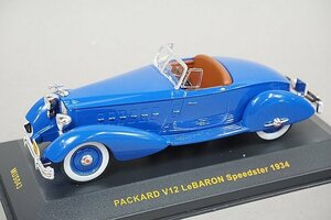 ixo Museum イクソ ミュージアム 1/43 PACKARD パッカード V12 LeBARON スピードスター 1934 ブルー MUS043