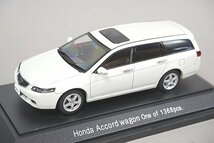 EBBRO エブロ 1/43 Honda ホンダ Accord Wagon アコードワゴン プレミアムホワイトパール 43402_画像1