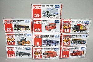 TOMICA トミカ 郵便車 / いすゞ エルガ 都営バス / いすゞ エルフ 佐川急便 など10点セット