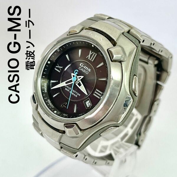 稼働　CASIO G-ms 電波ソーラー　レディース　腕時計　ウェーブセプター　タフソーラー　デイト　ローマン　電波時計　カシオ