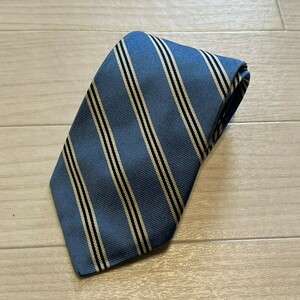 BROOKS Brothers ブルックスブラザーズ 346 新品タグ付き ストライプ柄 ネクタイ メンズ小物 PURE SILK ブルー　レジメンタル