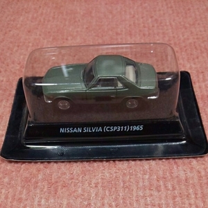 CSP311 コナミ1/64 絶版名車 3 ニッサン シルビア 1965年式 緑色 NISSAN SILVIA グリーン 旧車 街道レーサー 有鉛 日産