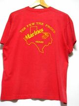 ＠美品 80's SCREEN STARS スクリーンスターズ United States Marine Corps アメリカ海兵隊 Tシャツt760 アメリカ古着 L_画像2