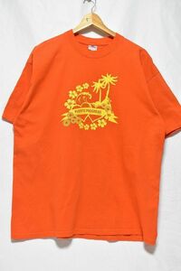 @美品 ヤズベキ YAZBEK Tシャツ tt30 アメリカ古着 XL オレンジ メキシコ