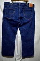 ＠美品 濃紺 リーバイス Levi's 501d701 46x30 アメリカ古着 ボタンフライ ビックサイズ XXXL_画像2