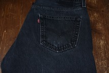 ＠美品 レングス長め 綺麗な リーバイス Levi's 501ブラックd724 36x34 アメリカ古着 黒_画像8