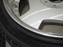 今や希少！深リム！WORK ユーロライン DH 8.5J+28 9.5J+34 pcd114.3/4H・5H 215/40R18 タイヤ付き4本 ゴールドピアス ディッシュ 鬼キャン_画像7