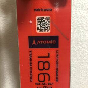 アトミック ATOMIC REDSTER G9 186 r26 中古 ビンディング X16 美品 滑走面リペア済みの画像5