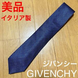  beautiful goods Givenchy GIVENCHY Italy made necktie blue group 