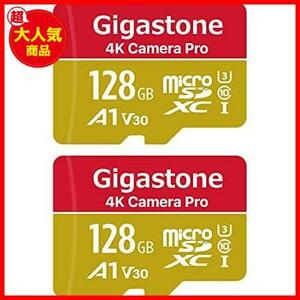 【限定商品！あと僅か】 V30 UHD A1 4K マイクロSDカード ビデオ録画 2パック 高速 128GB Card 4Kゲーム SD Nintendo Micro Switch