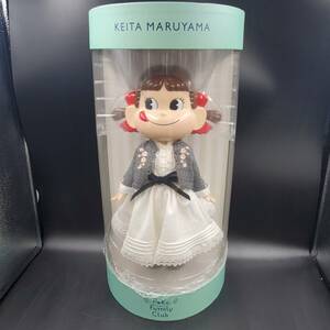 #14A 非売品 不二家 × KEITA MARUYAMA Peko Family Club ペコちゃん人形 スウィートピュアドレス 体長 約32cm ケース付き 