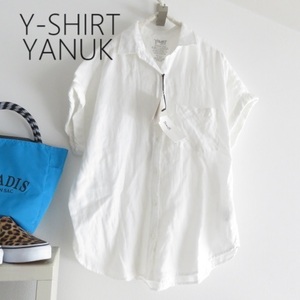 送料込 匿名配送 新品 YANUK Y－SHIRT ヤヌーク　ガーゼ　シャツ YANUK　Sサイズ　オフショルダー　ワイド　夏　2万のお品