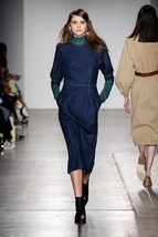 美品 KAREN WALKER DENIM DRESS カレンウォーカー デニムロングワンピース _画像1