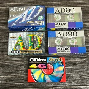 【未使用】 TDK カセットテープ AD60 AD90 AD54 タイプ1 CDing 46 ノーマルポジション メタルポジション 5点セット　030510w/T11（R）