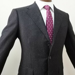 144lUNITED ARROWS step return .3 button dark gray pinstripe suit (44) regular price 84,700 jpy United Arrows 