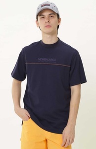 即決新品 New Balance GOLF メンズ半袖モックネックシャツ ネイビー 5サイズ Lサイズ相当 ニューバランス ゴルフ 