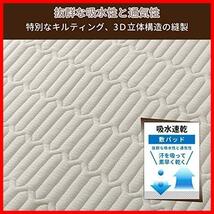 ★セミダブル_グレー★ 敷きパッド セミダブル オールシーズン使える あったか ベッドパッド 厚め 吸湿速乾 しきぱっと 洗える_画像2