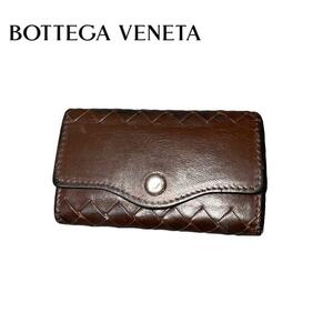 即日発送 BOTTEGA VENETA 5連 キーケース レザー ブラウン