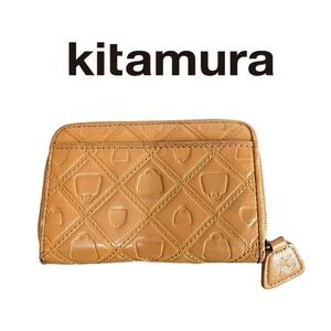 即日発送 極美品 Kitamura カードケース 小銭入れ ブラウン レザー