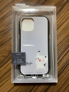 グルマンディーズ ポケットモンスター iPhone12/12 Pro(6.1インチ)対応 ハイブリッドガラスケース グレー