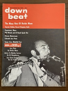 洋雑誌　down beat ダウン・ビート　November 28, 1968　ハービー・マン　ソニー・クリス　フィル・ウッズ　アル・ヒース ほか