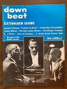 洋雑誌　down beat ダウンビート　October 16, 1969　レニー・トリスターノ　テディ・ウィルソン　モーグ・シンセ　スタンリー・カウエル