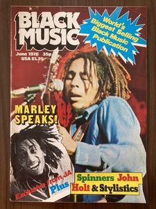 洋雑誌　BLACK MUSIC　June 1976　ボブ・マーリー　スピナーズ　スタイリスティックス　ほか