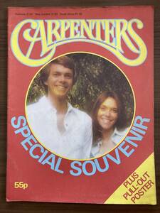 洋雑誌　『CARPENTERS SPECIAL SOUVENIR』　カーペンターズ　1976　綴じ込みポスター付き