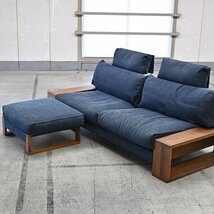 最高級 匠ソファ 91万「PM SOFA」「PM OTTOMAN 」ソファセット 3人掛け トリプル ウォールナット無垢材 ワイド ヘッドレスト付 リビング_画像1