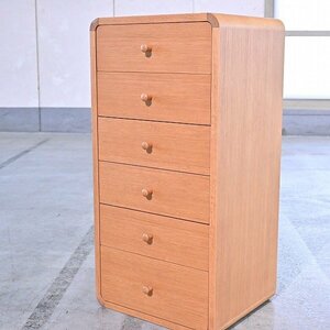  day . woodworking 9 ten thousand [ accent yellowtail k block chest ] oak material chest chest of drawers storage 6 step side middle nissin ACTUS actus 