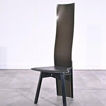 mobilia製 ハイバックチェアa 本革 椅子 ダイニング ラウンジ オブジェ モビリア ポストモダン_天童木工 cassina arflex_画像1