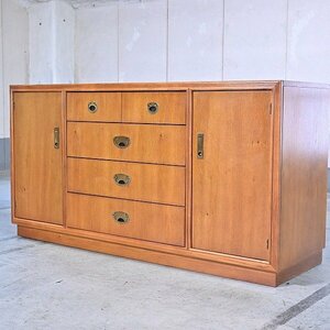 dorek cell worn Tey ji60 ten thousand [PASSAGE/ passage ] sideboard oak material cabinet living storage shelves DREXEL HERITAGE