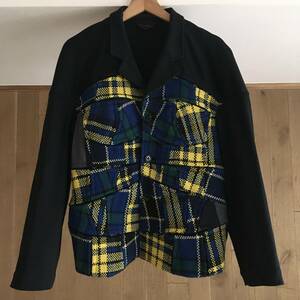 極美品 AD1990 COMME des GARCONSコムデギャルソン チェック　ジャケットS