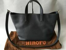 即決 極美品 HIROFU（ヒロフ）ミニマ】レザートートバッグ 3WAY 本革 ビジネスバッグ　　定価145,200 TM_画像1