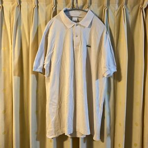 LACOSTE ラコステ フランス製 半袖ポロシャツ サイズ5 アイボリ