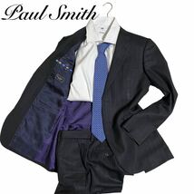 【至高のスーツ】ポールスミス　Paul Smith ゼニア　トラベラー　スーツ　セットアップ　ブラック　マルチカラー　シルク混　 Lサイズ_画像1