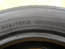 ★送料無料 B1s◆　新車外し　205/75R16　113/111L LT　ダンロップ　ENASAVE SPLT38A　夏２本　※2023年/日本製_画像7