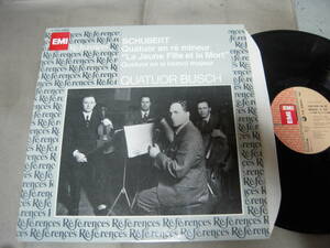 【仏盤LP】「SCHUBERT Quatuor D.112,810/QUATUOR BUSCH」EMI