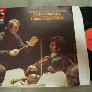 【独盤LP】「BRAHMS V CON OP.77/PERLMAN,GIULINI」EMIの画像1