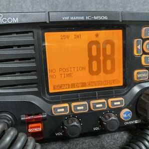 【船舶用国際VHF無線機】通電確認済 I-COM アイコム VHF 無線機 IC-M506 MARINE 船舶用国際VHFトランシーバーの画像8