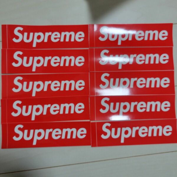 supreme box logo sticker シュプリーム ボックス ロゴ ステッカー 10枚 sheet 赤 セット set