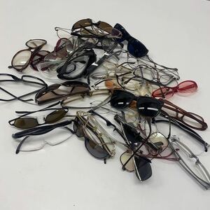 【SA】眼鏡 めがね メガネ サングラス 老眼鏡 Hazuki ルーペ まとめて パーツ取り 部品 大量セット メガネフレーム 一部破損あり 現状品　